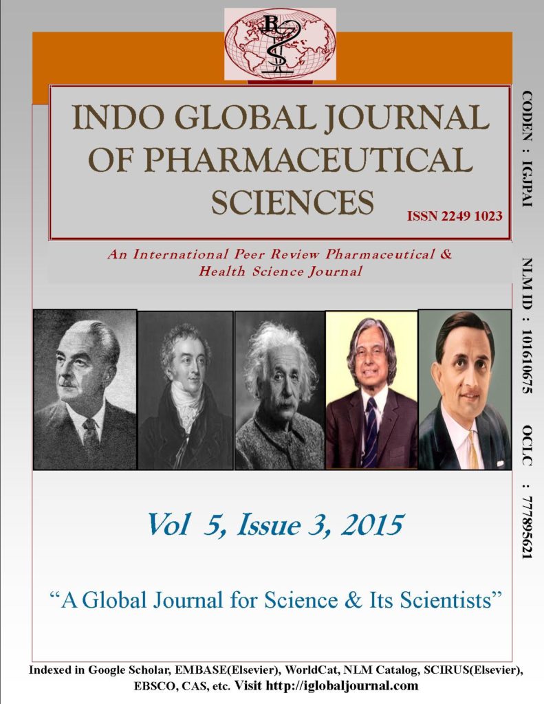 IGJPS, 2015, Vol 5, Issue 3 Cover